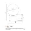 Minne Black & Opal IP44 G9 Wall Light