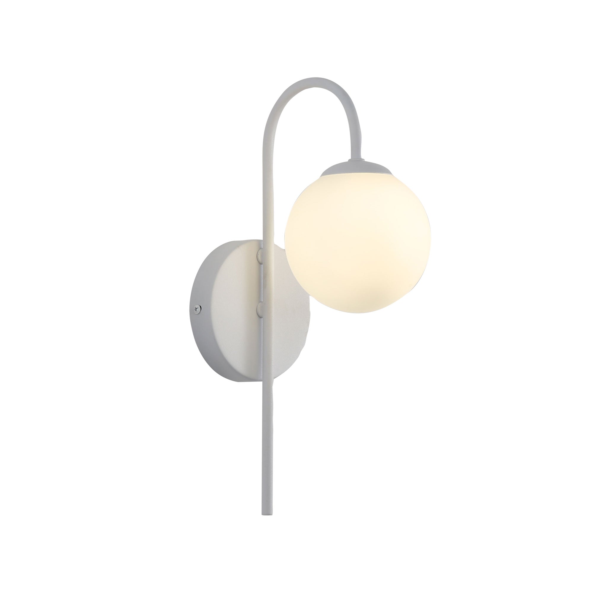 Noxe White & Opal Matt G9 Wall Light