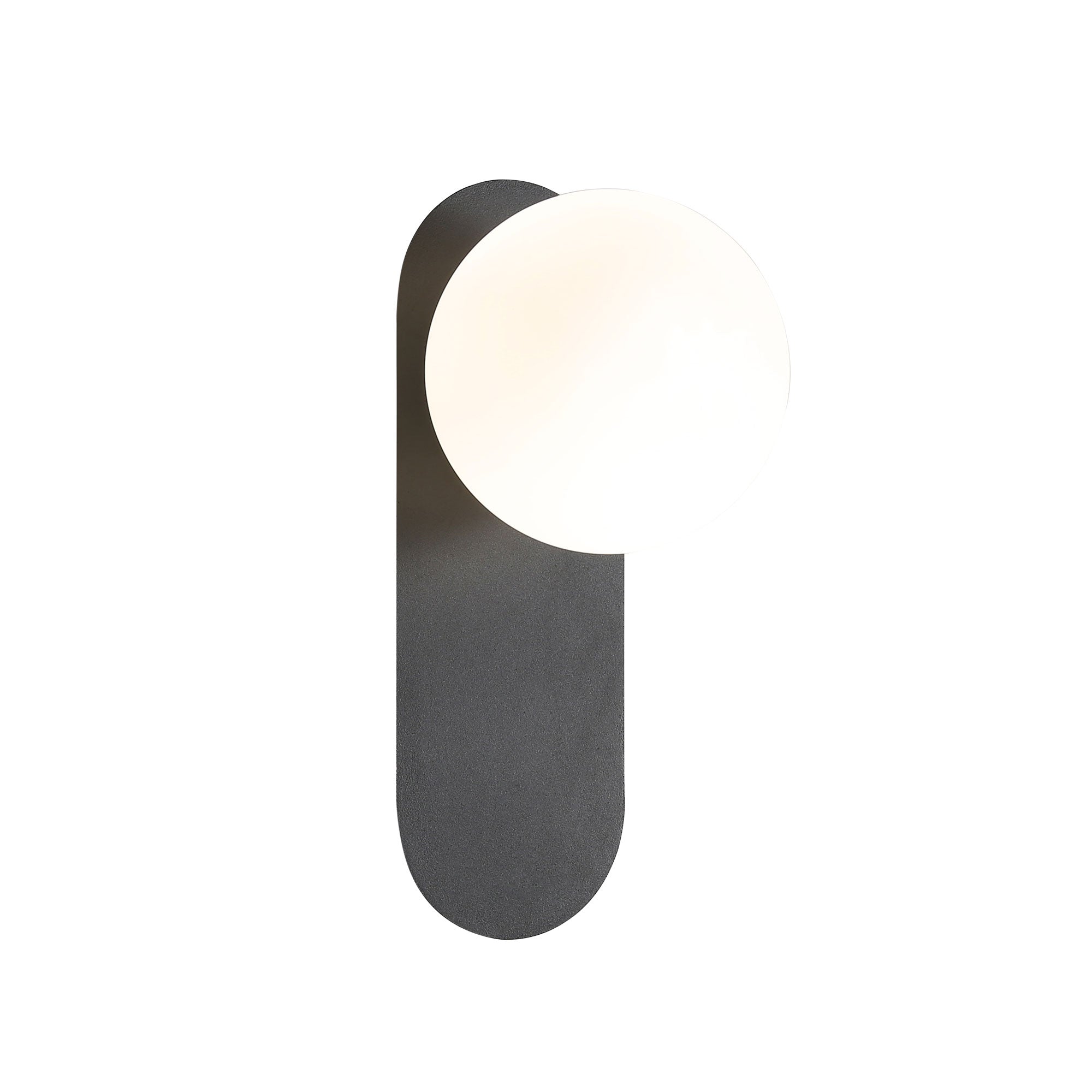 Ping Black & Opal Matt Glass G9 Wall Light