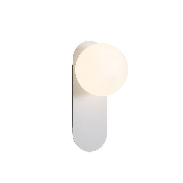 Ping White & Opal Matt Glass G9 Wall Light