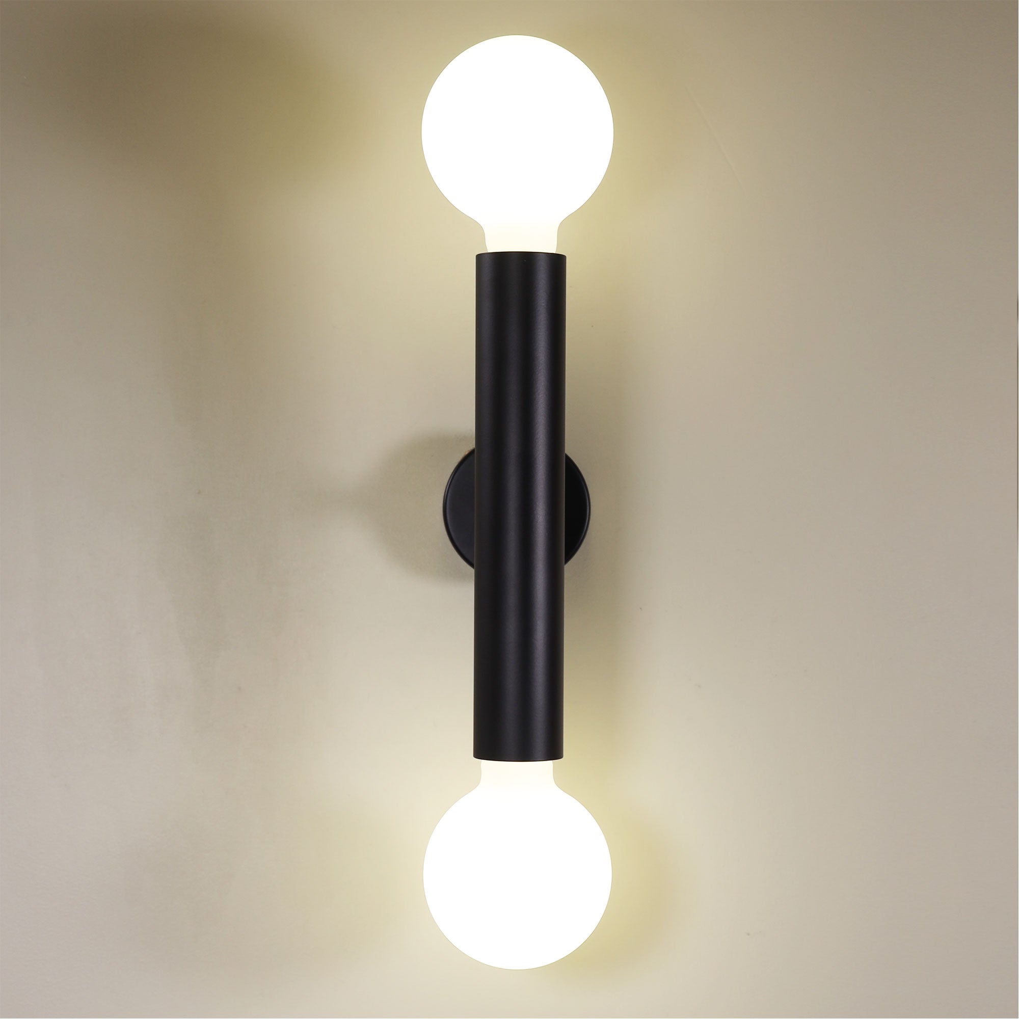 Toli Black Twin E27 Wall Light