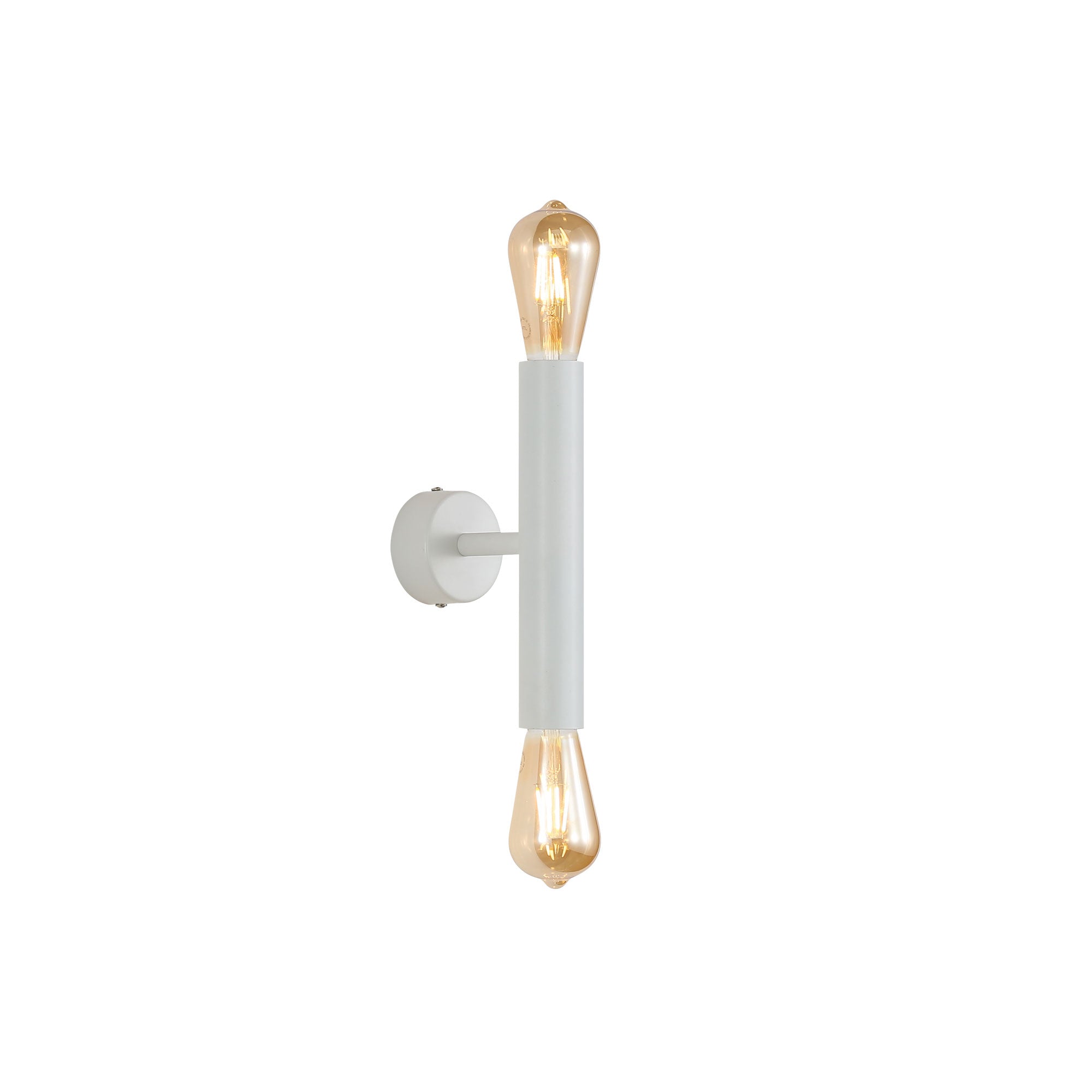 Toli White Twin E27 Wall Light