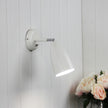 Salem White E27 Adjustable Wall Light with Switch