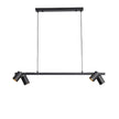 Bridge 4 Black GU10 4 Light Adjustable Spot Bar Pendant