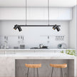 Bridge 4 Black GU10 4 Light Adjustable Spot Bar Pendant