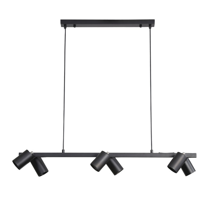 Bridge 6 Spotlight Black Pendant
