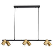 Bridge 6 Spotlight Satin Brass Pendant