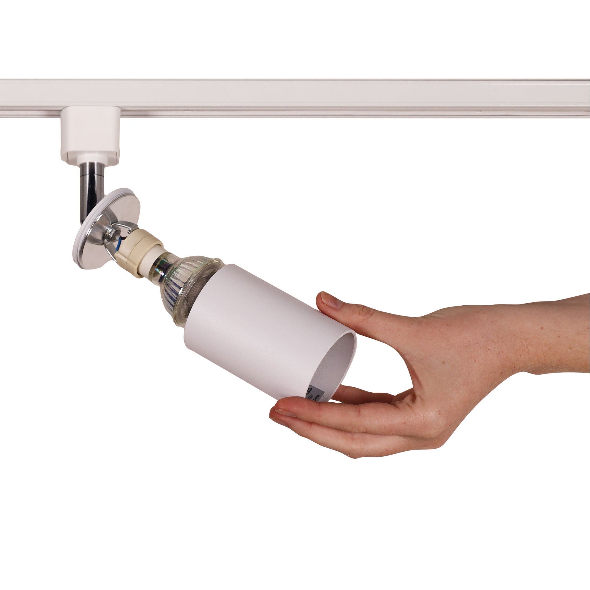 Bridge White GU10 Adjustable Track Head