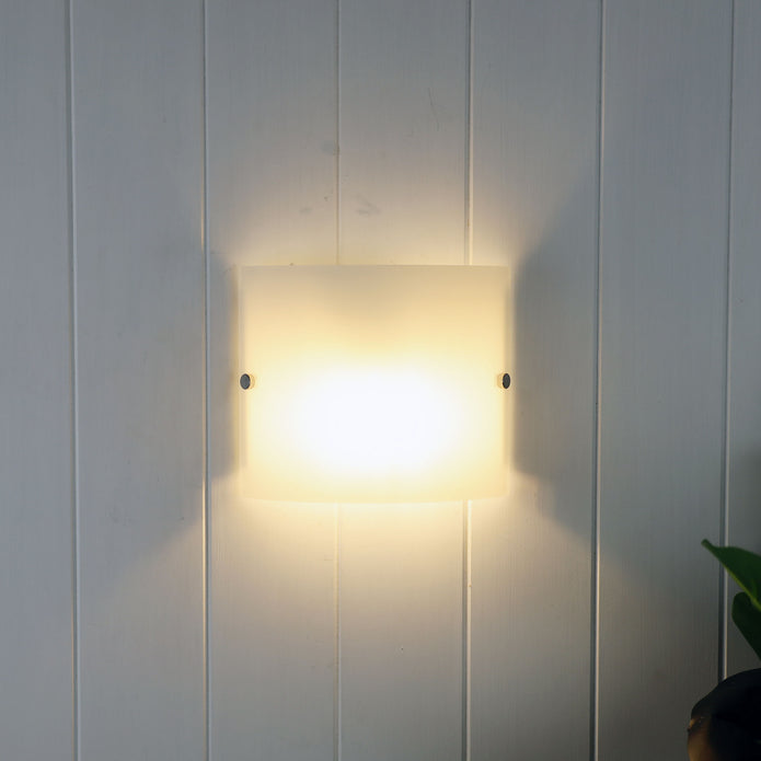 Duo 2 Frosted Glass E14 Simple Wall Light