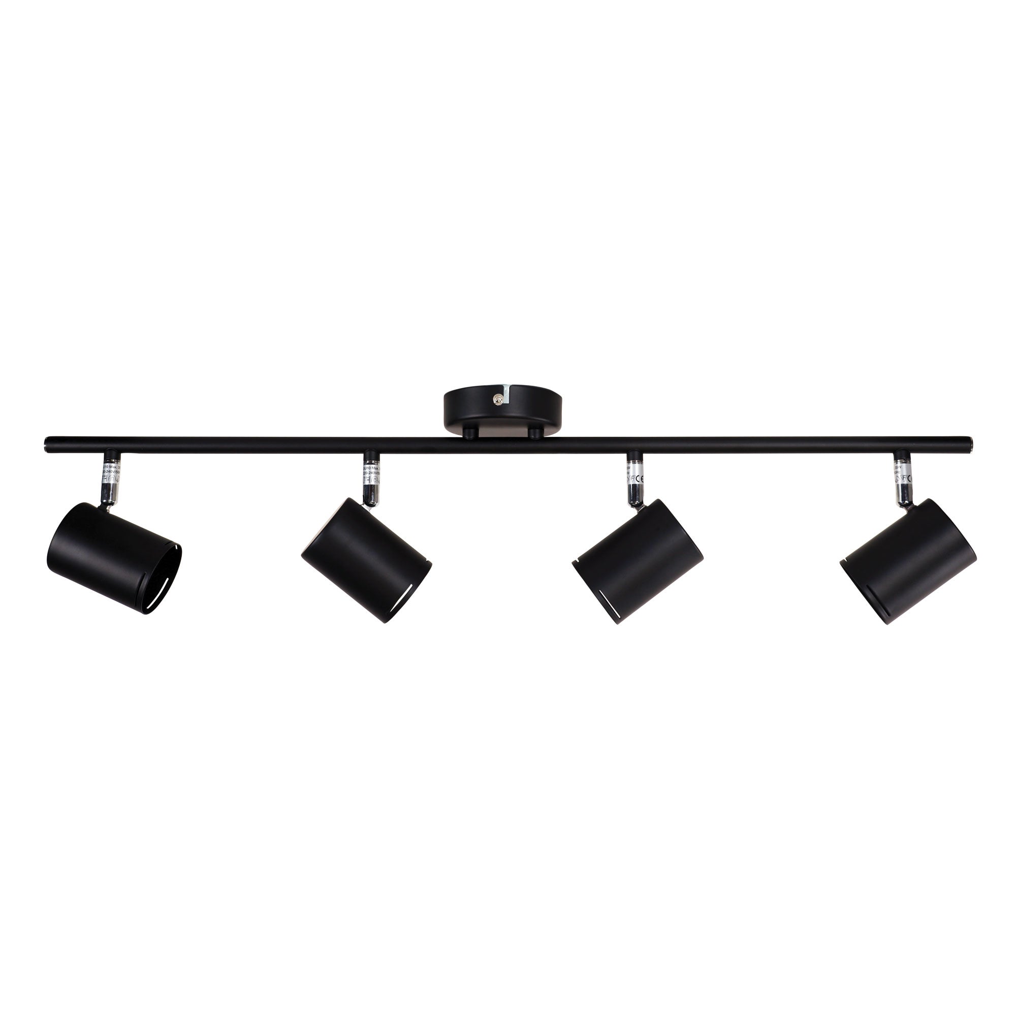 Baril 4 Light Black LED Ready Adjustable Spotlight