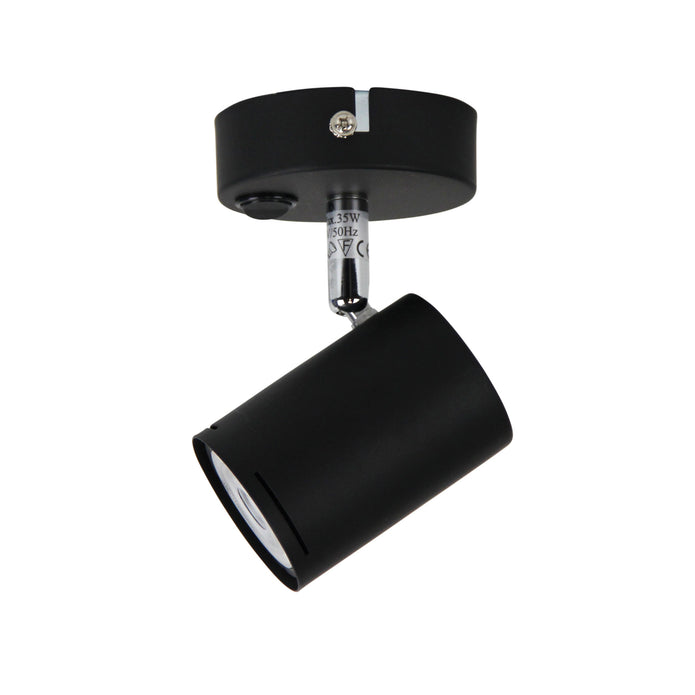 Baril Switched LED Ready Spotlight With Switch Black