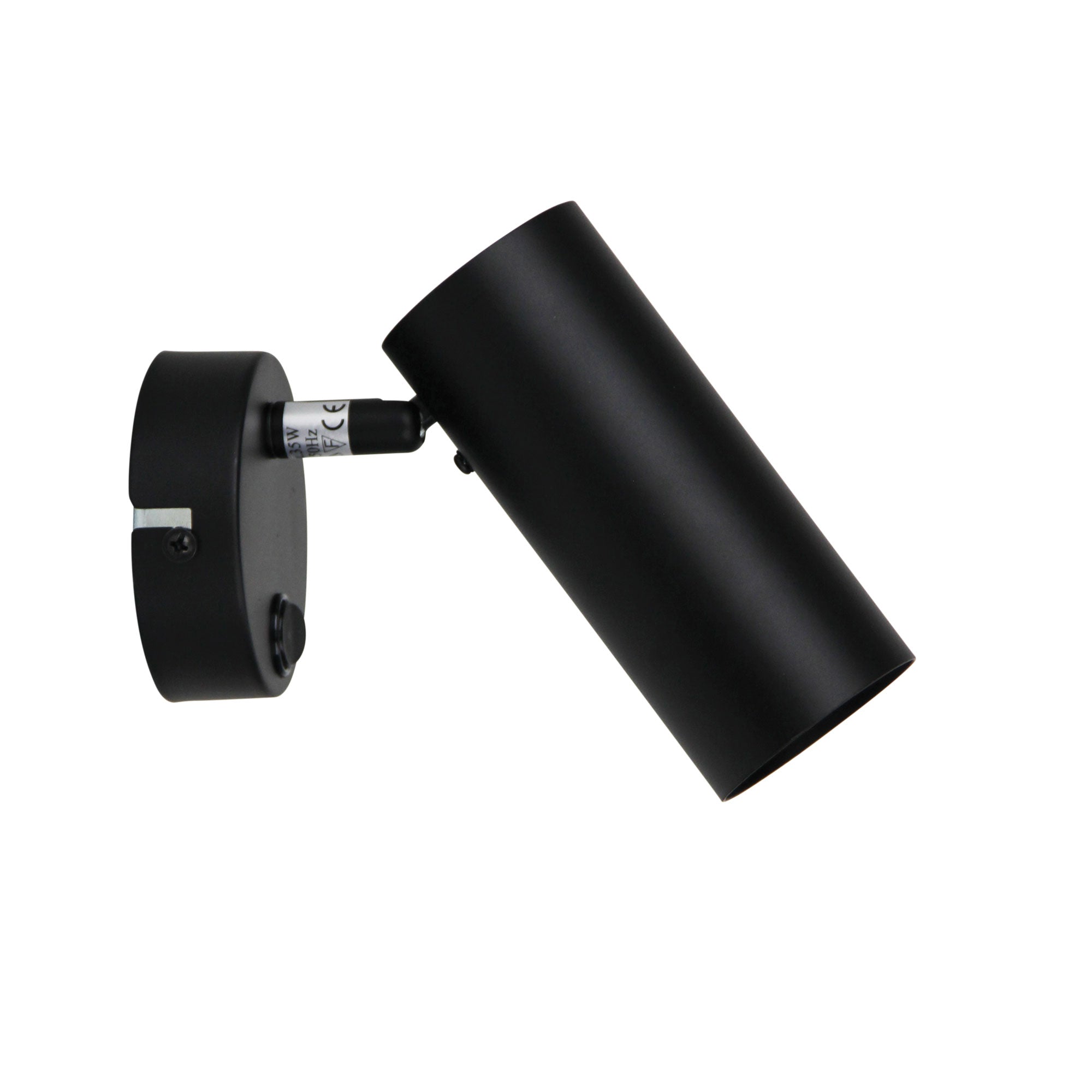 Ultra Black GU10 Adjustable Spotlight With Switch