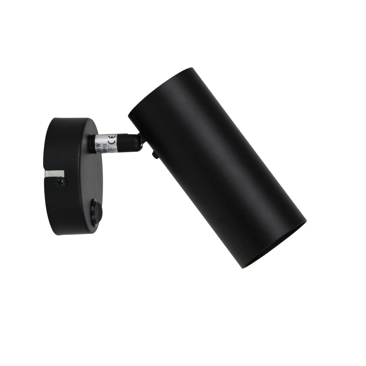 Ultra Black GU10 Adjustable Spotlight With Switch