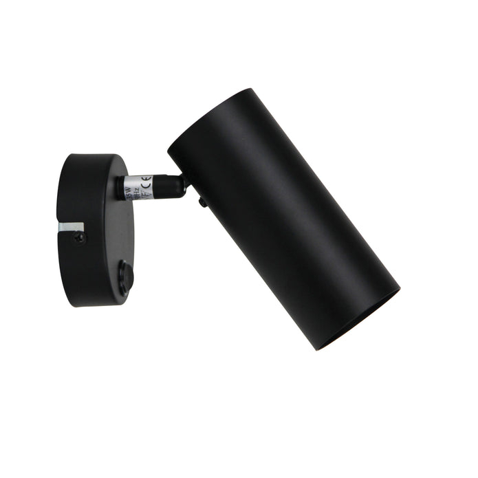 Ultra Black GU10 Adjustable Spotlight With Switch