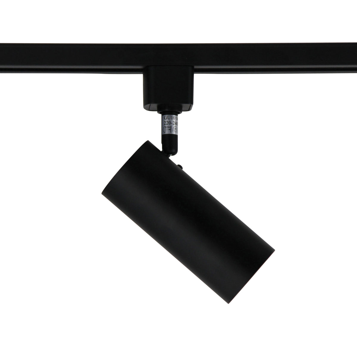 Ultra Black GU10 Adjustable Single Circuit Track Head