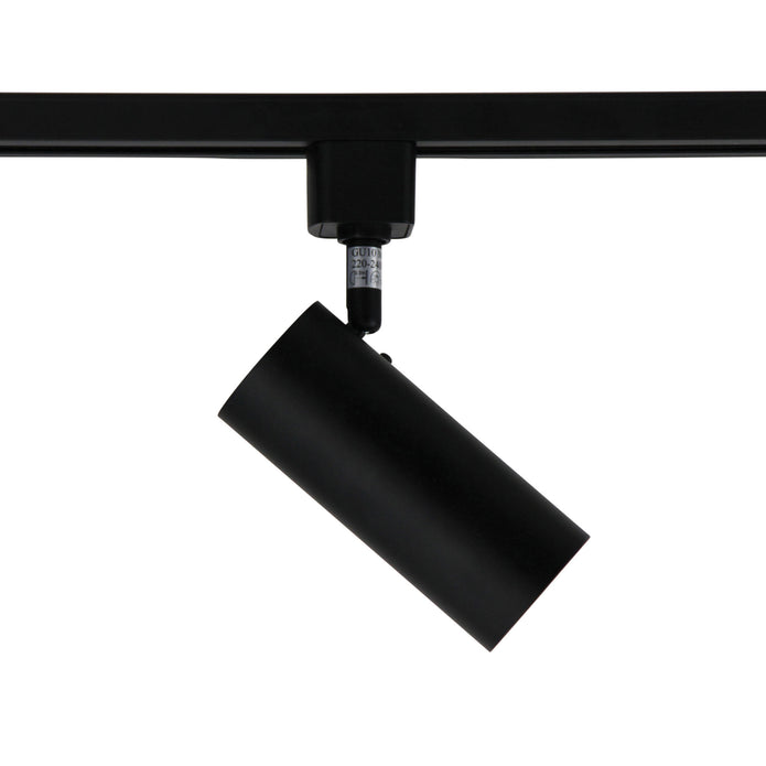 Ultra Black GU10 Adjustable Single Circuit Track Head