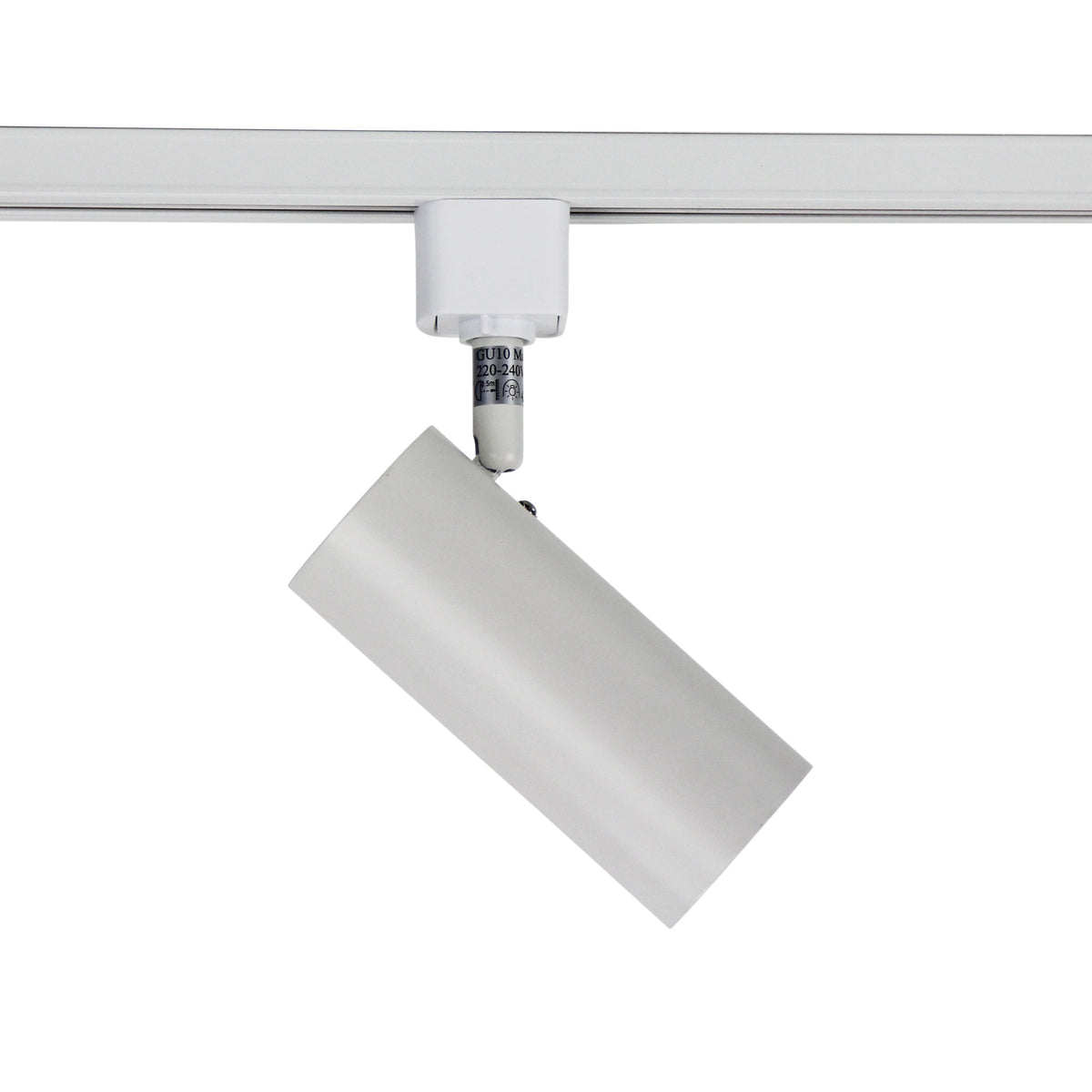 Ultra White GU10 Adjustable Single Circuit Track Head