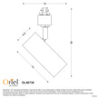 Ultra Black GU10 Adjustable Single Circuit Track Head
