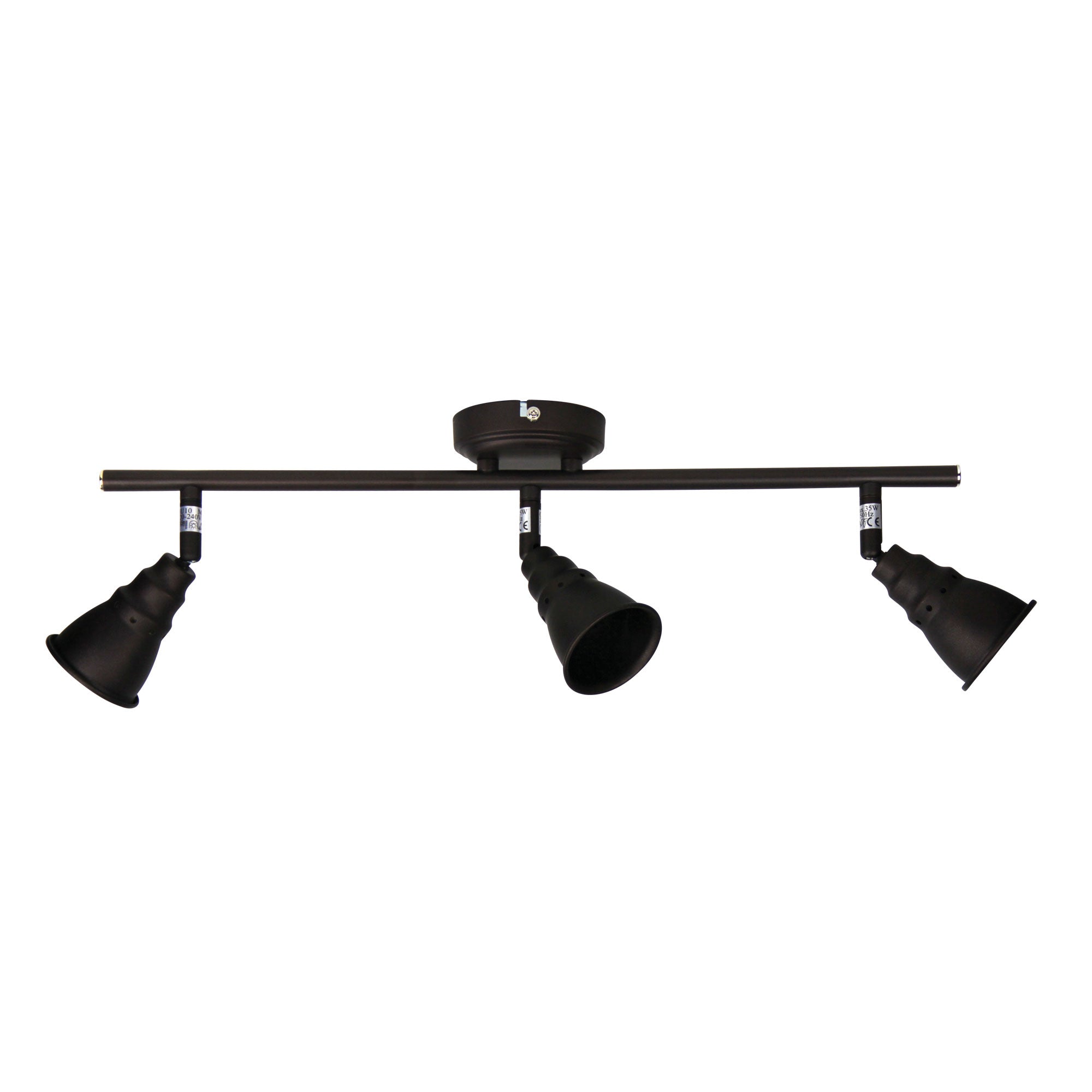 Norton 3 Light Vintage Spotlight LED Ready In Rubbed Bronze