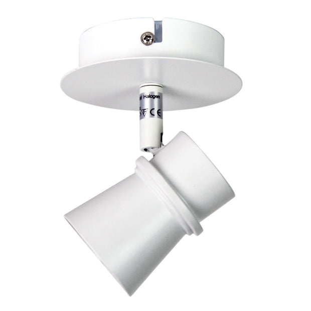 Yarra 1 Light LED Ready Adjustable Spotlight GU10 White