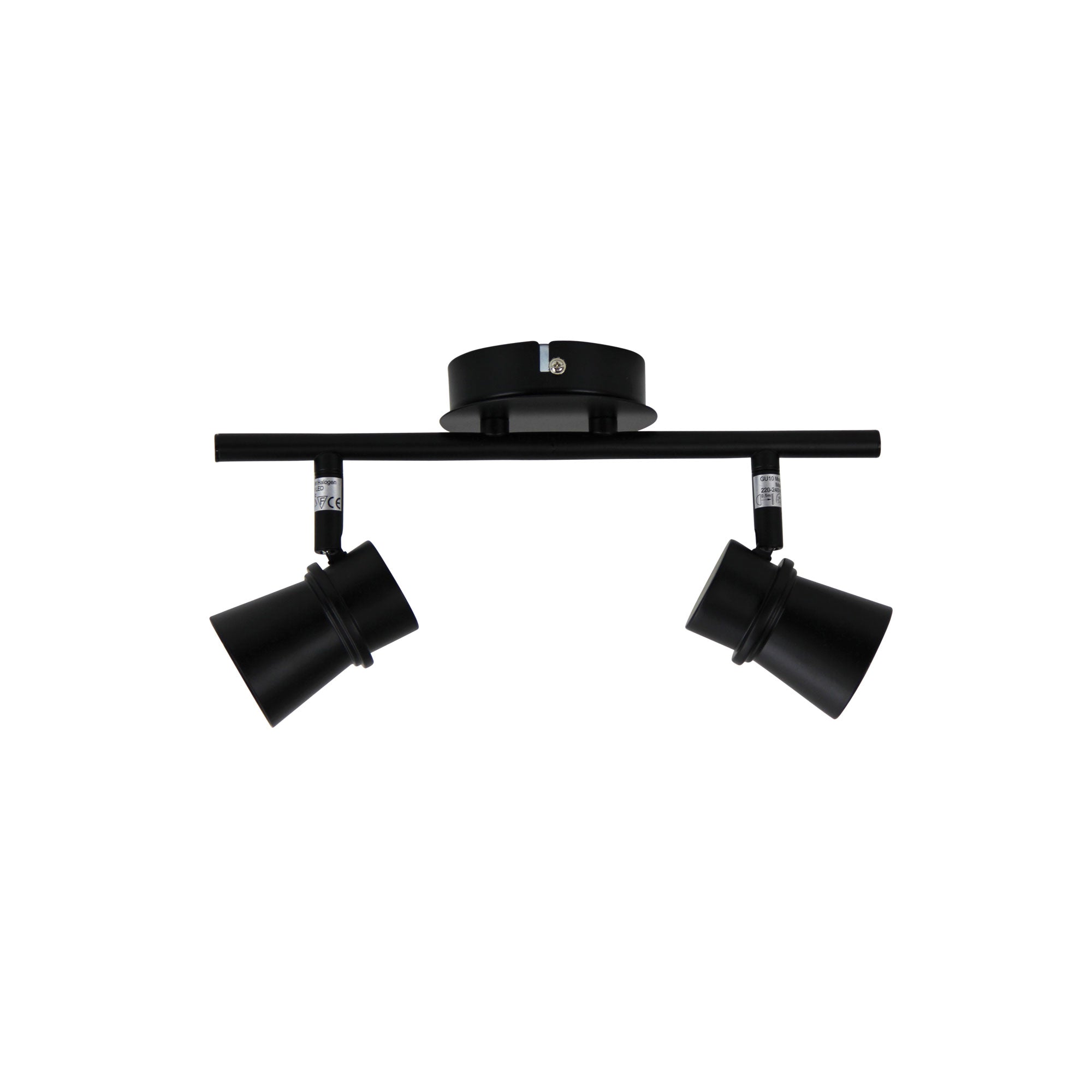 Yarra 2 Light LED Ready Adjustable Spotlight GU10 Black