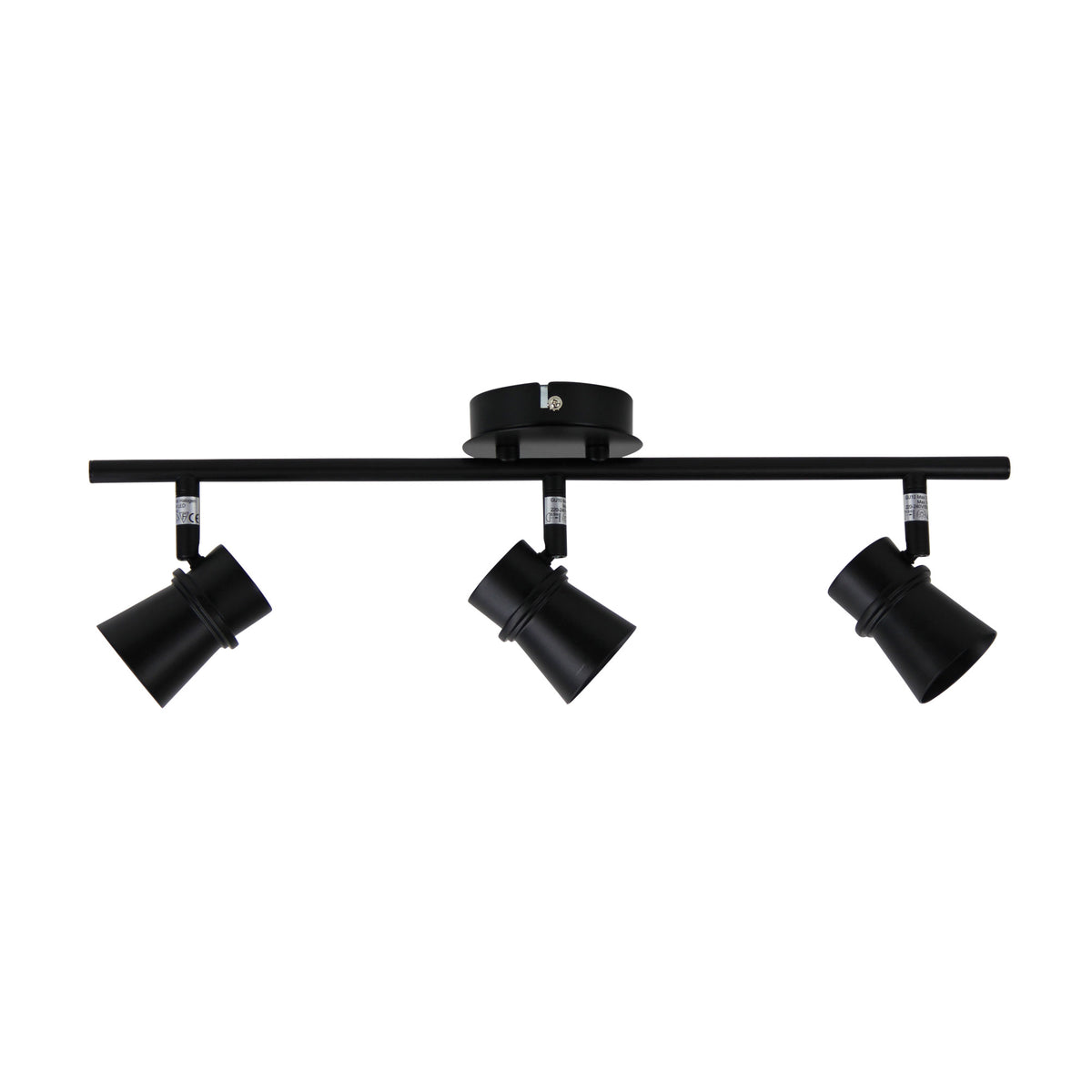 Yarra 3 Light LED Ready Adjustable Spotlight GU10 Black