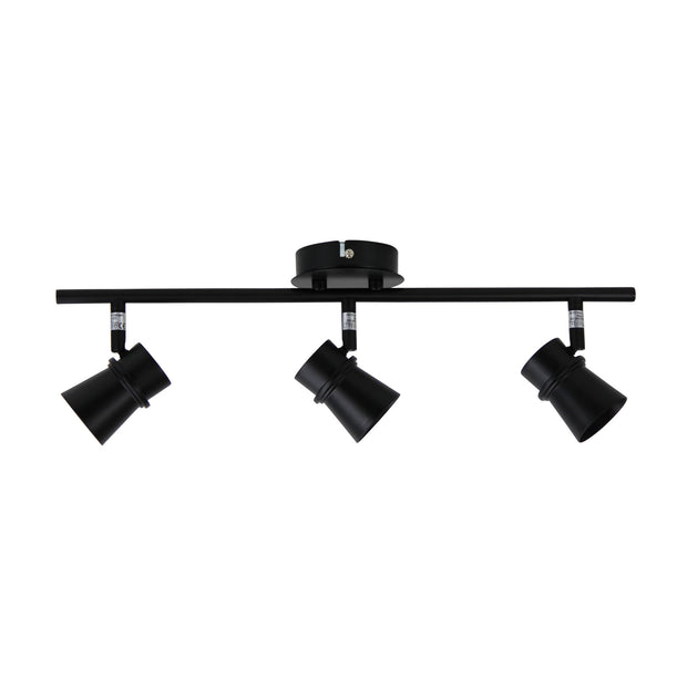 Yarra 3 Light LED Ready Adjustable Spotlight GU10 Black