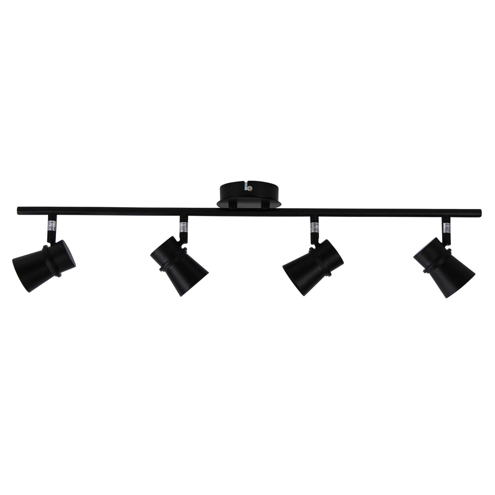 Yarra 4 Light LED Ready Adjustable Spotlight GU10 Black