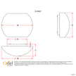 Elba Opal Matt Glass E27 Wall Light