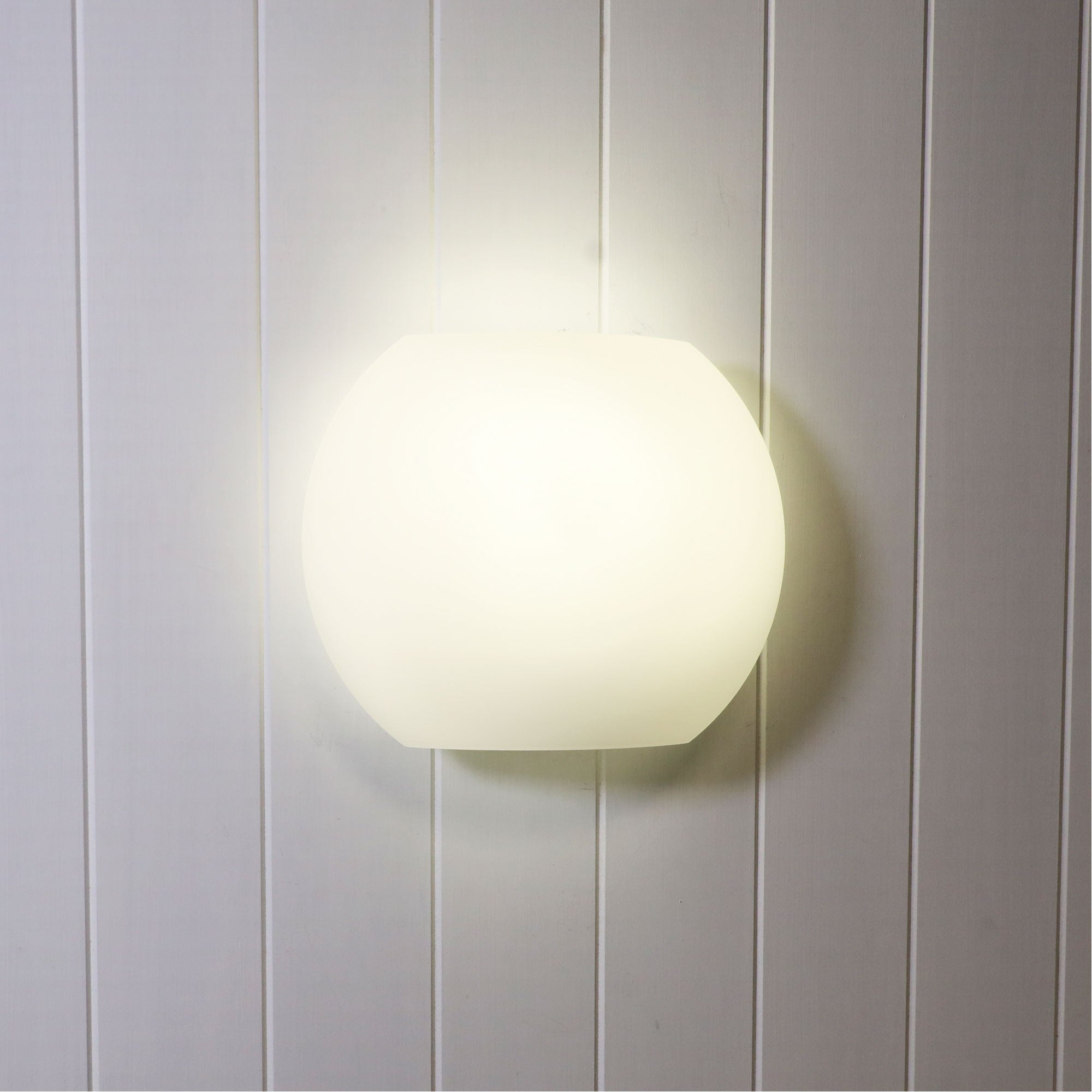 Elba Opal Matt Glass E27 Wall Light