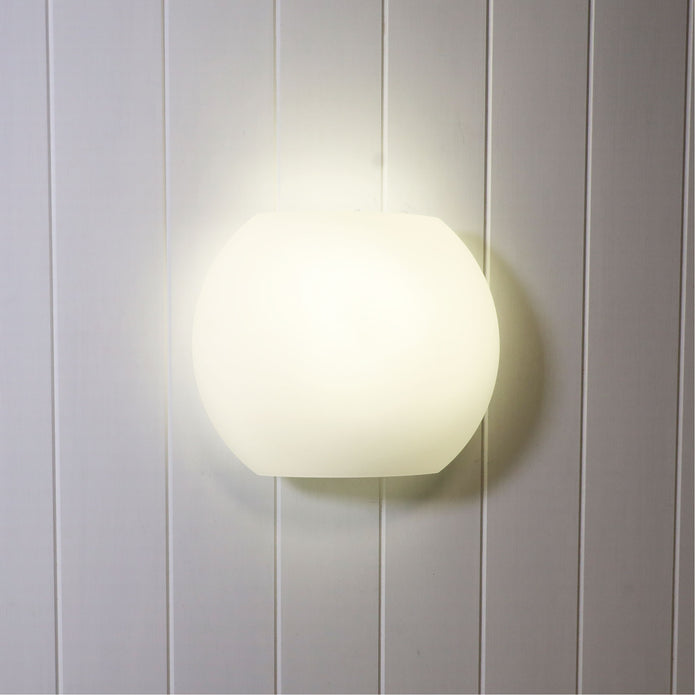 Elba Opal Matt Glass E27 Wall Light