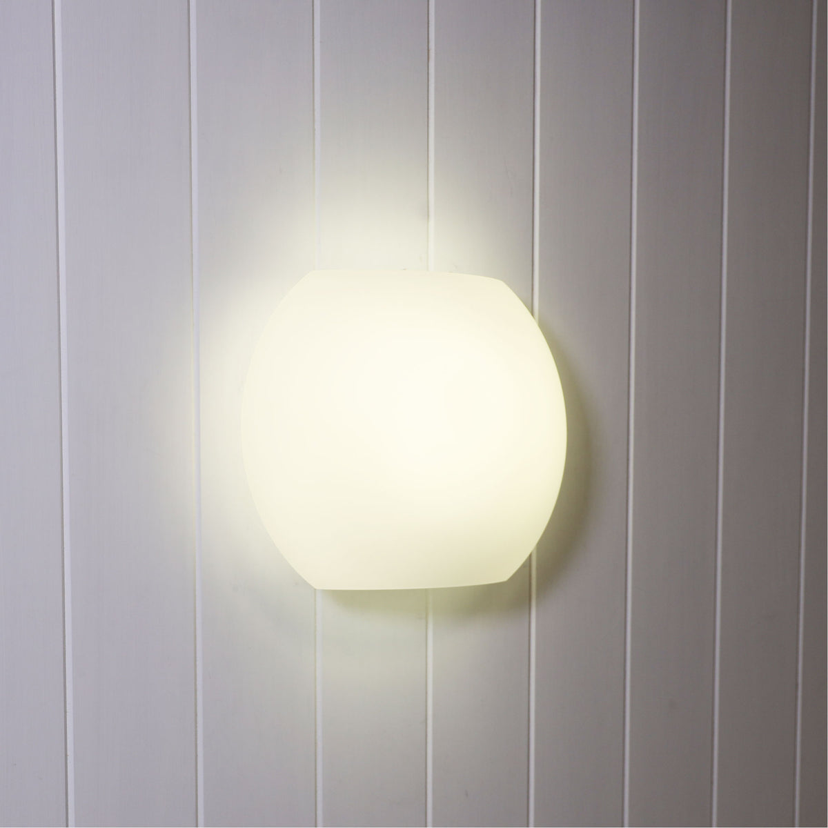 Elba Opal Matt Glass E27 Wall Light