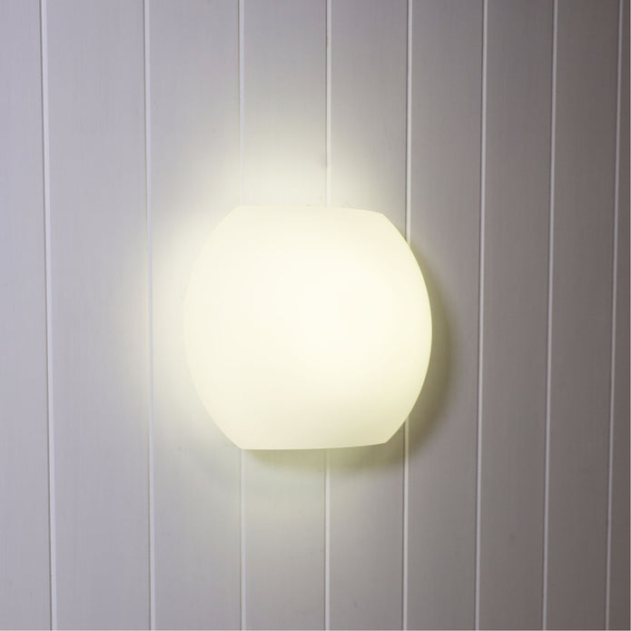 Elba Opal Matt Glass E27 Wall Light