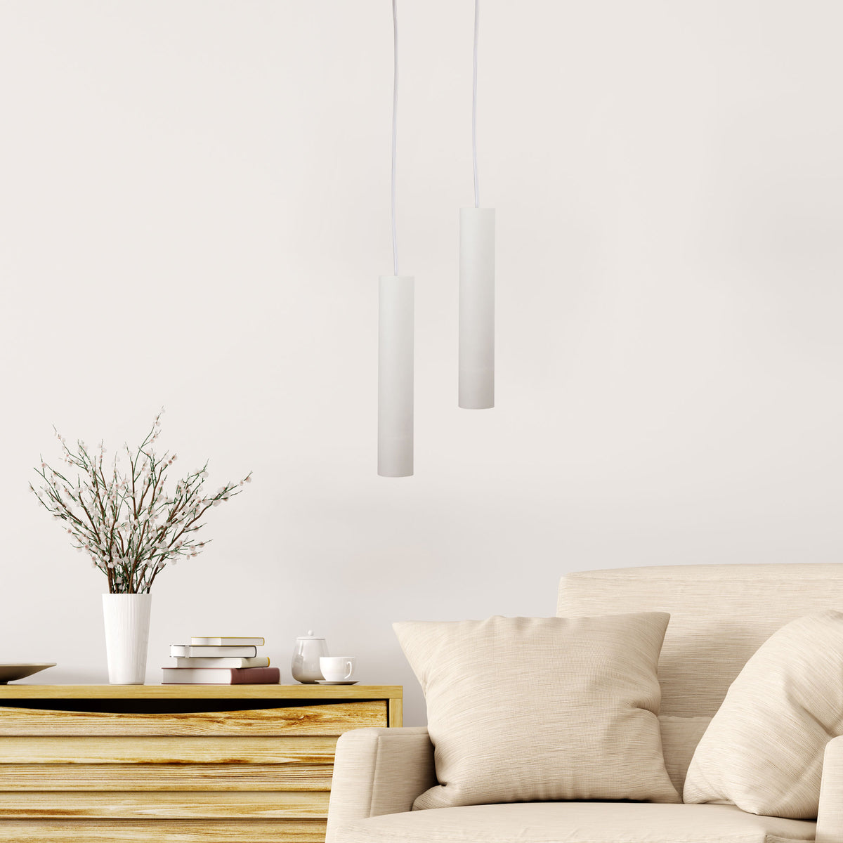 Tig White GU10 Urban Retro Pendant