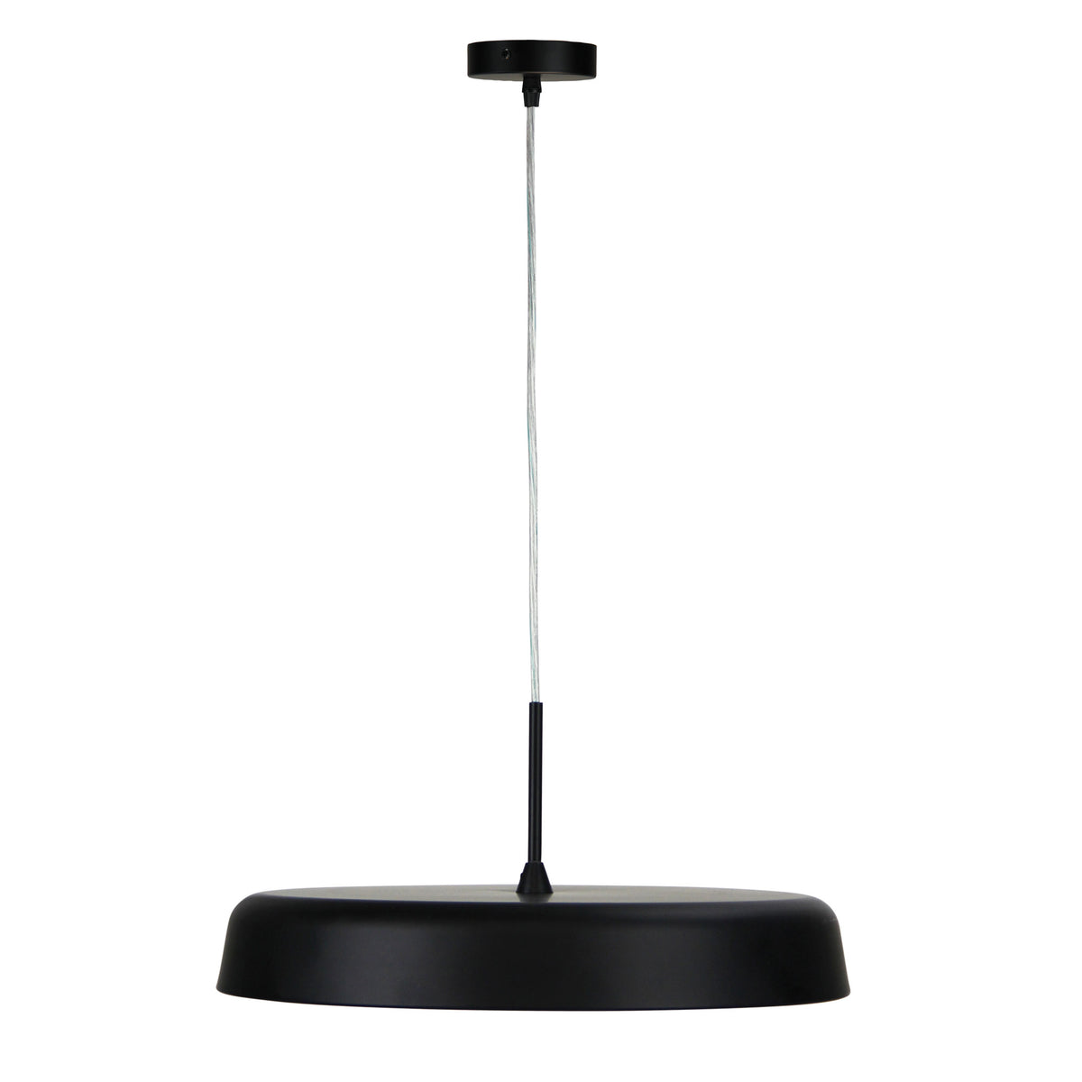 Madison 42 Black & Opal 24W CCT LED Pendant
