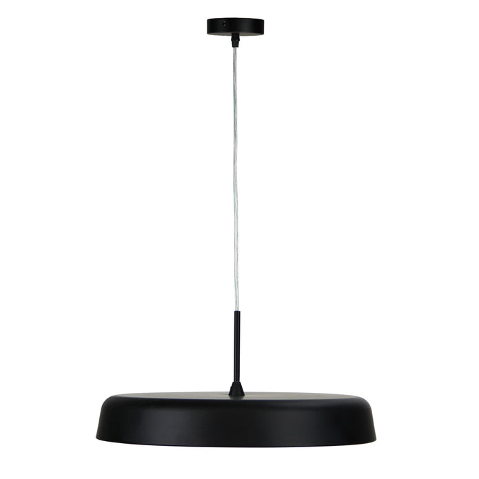 Madison 42 Black & Opal 24W CCT LED Pendant