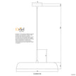 Madison 42 White & Opal 24W CCT LED Pendant