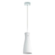 Cleo White Brushed Glass Pendant