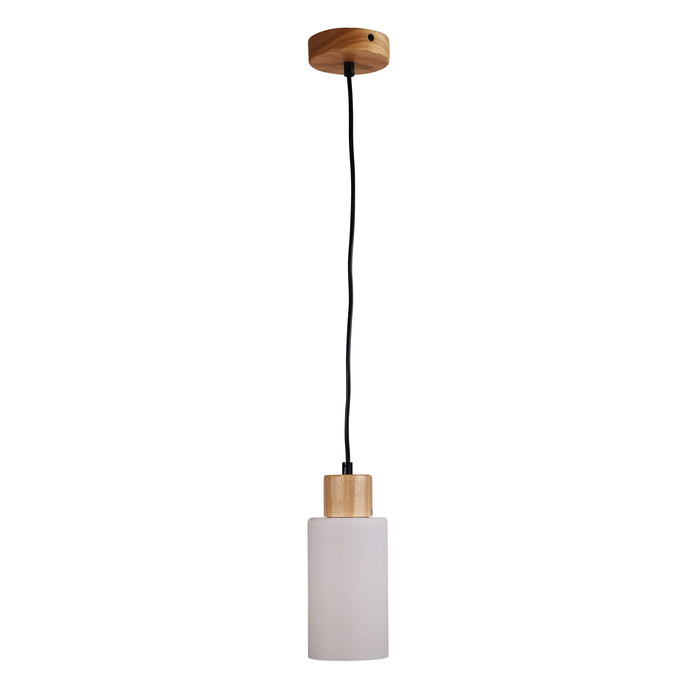 Nina Glass &Amp; Timber Pendant