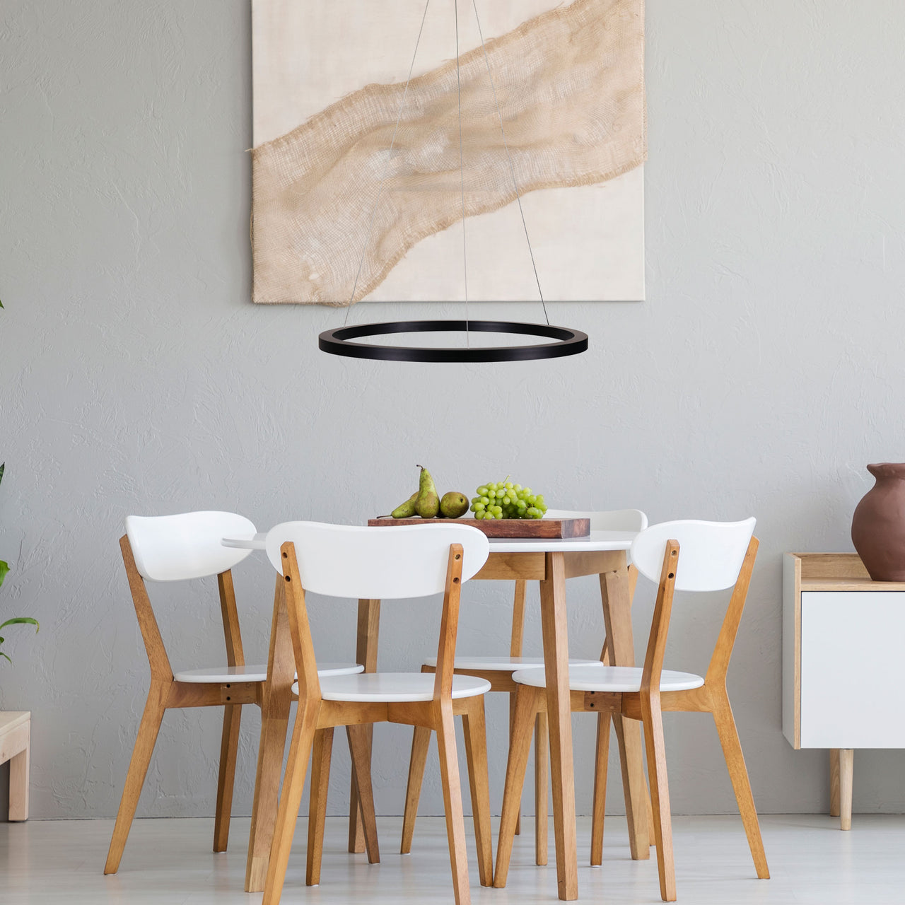 Nebula.40 Black 18W CCT Modern LED Halo Pendant