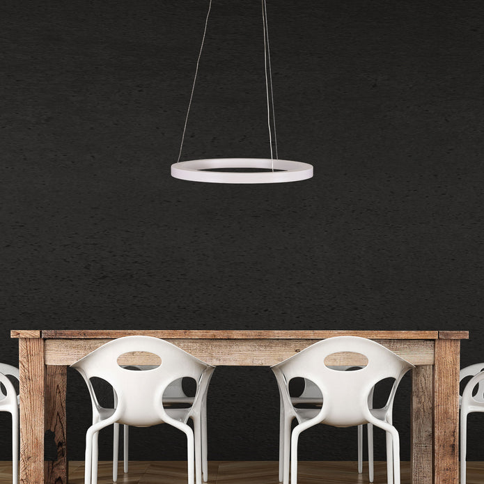 Nebula 40 White 18W CCT Modern LED Halo Pendant