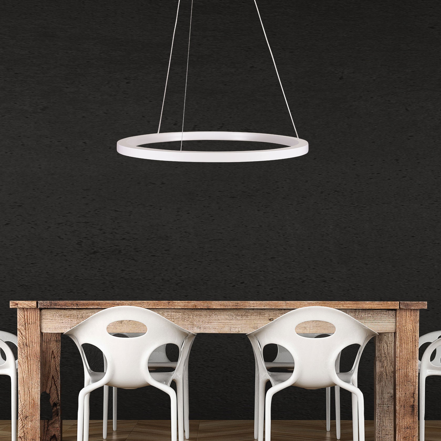 Nebula.60 White 24W CCT Modern LED Halo Pendant