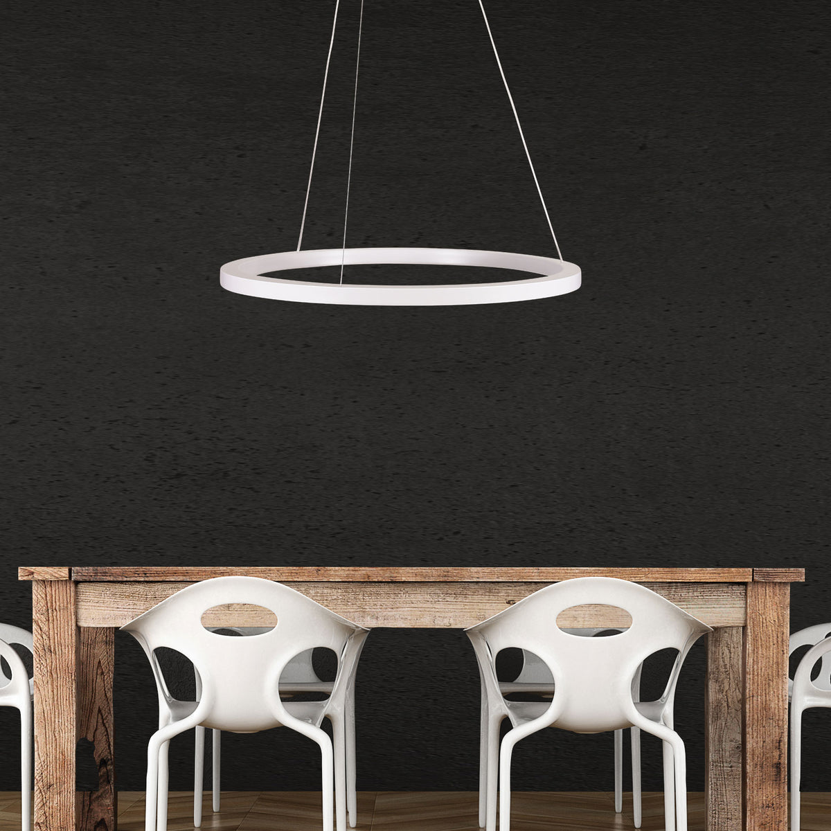 Nebula 60 White 24W CCT Modern LED Halo Pendant