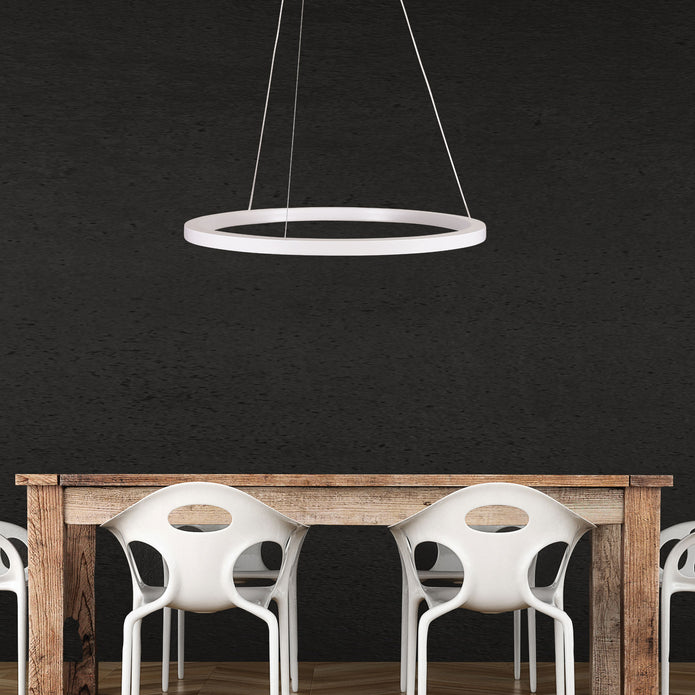 Nebula 60 White 24W CCT Modern LED Halo Pendant