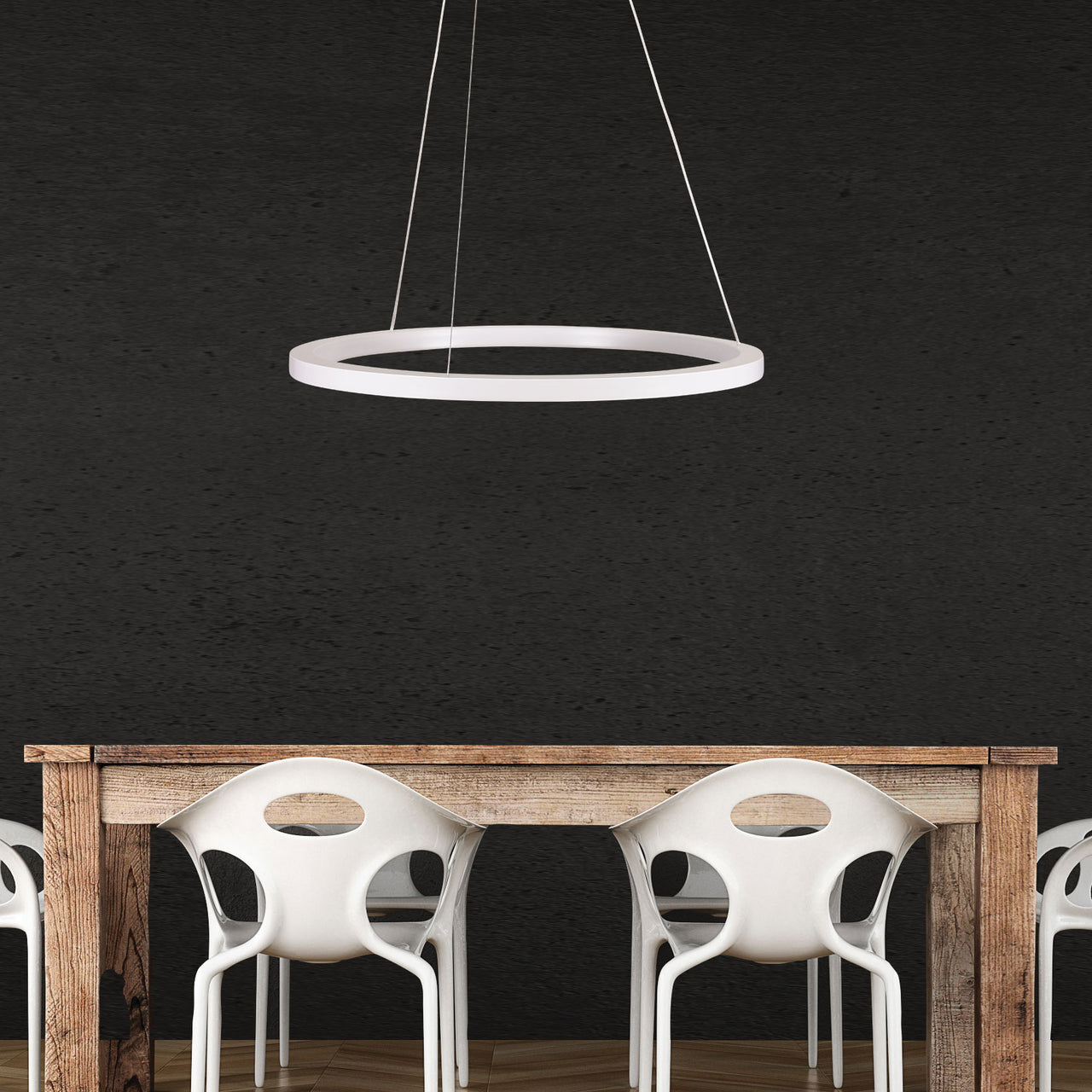 Nebula.60 White 24W CCT Modern LED Halo Pendant