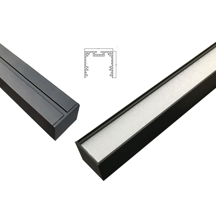 Shard 1500 Black 30W CCT Slimline Linear LED Pendant