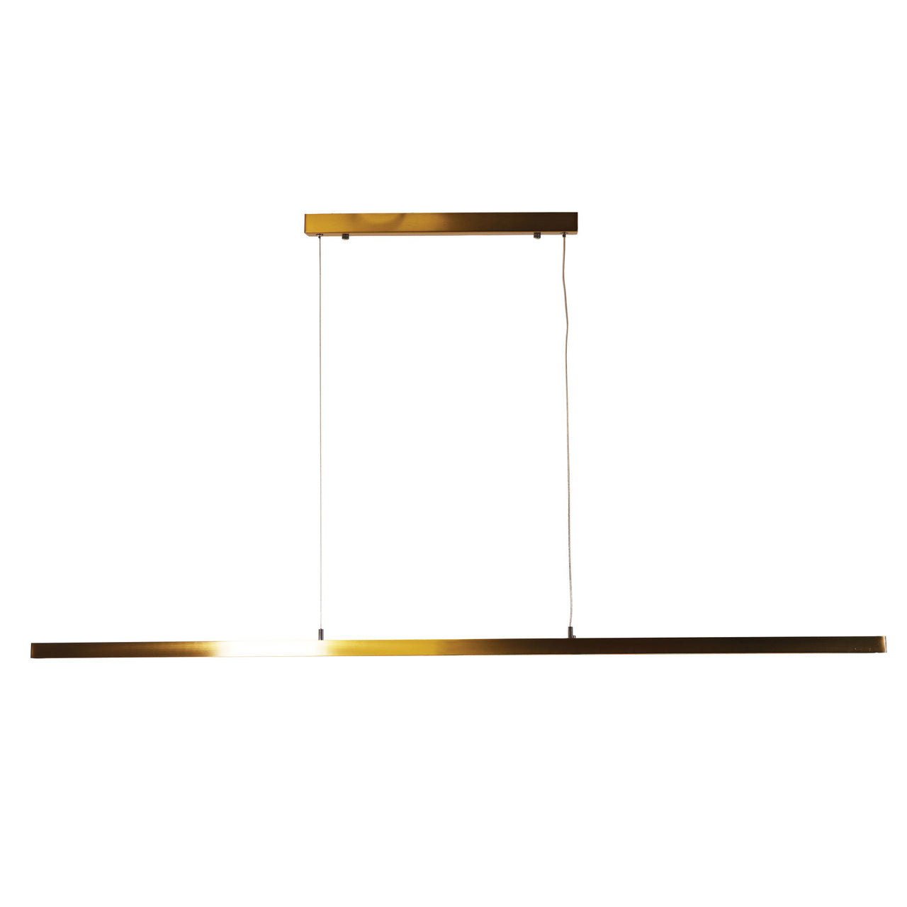 Shard.1500 Satin Brass 30W CCT Slimline Linear LED Pendant