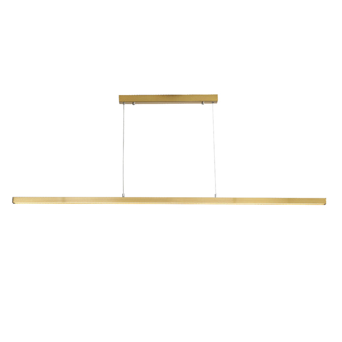 Shard 1500 Satin Brass 30W CCT Slimline Linear LED Pendant
