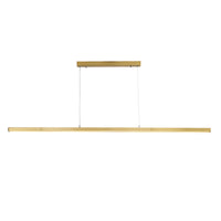 Thumbnail for Shard.1500 Satin Brass 30W CCT Slimline Linear LED Pendant