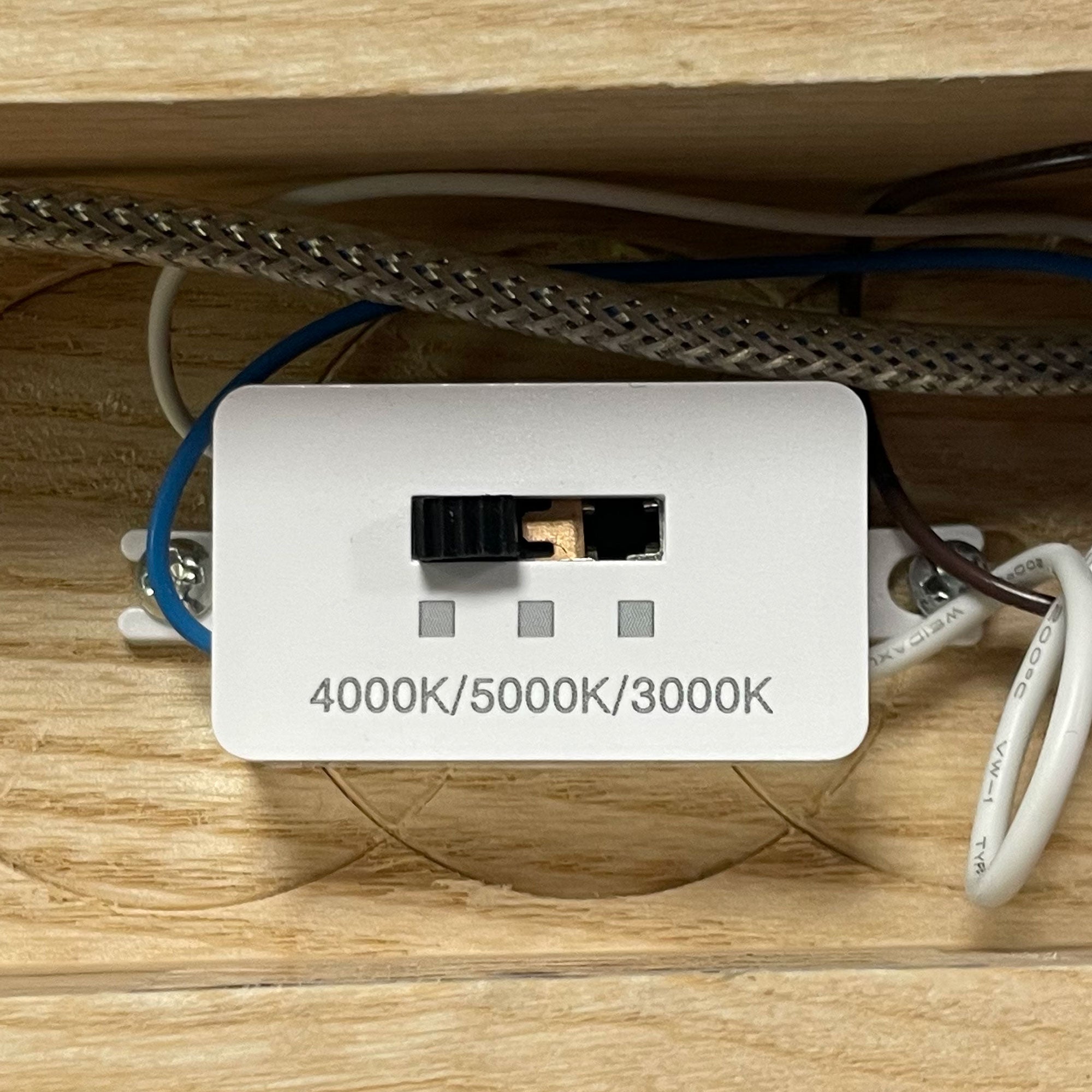 Eastoft Ash Wood 24W CCT Linear LED Pendant